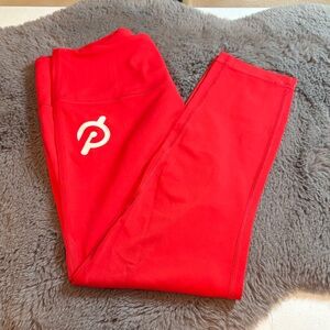 Peloton Bright Red Crop Leggings
